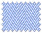 100% Cotton Blue Herringbone