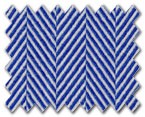 100% Cotton Dark Blue Herringbone