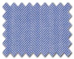 100% Cotton Blue Herringbone