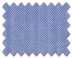 100% Cotton Blue Herringbone