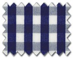 100% Cotton Navy Gingham Check