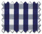 100% Cotton Navy Gingham Check