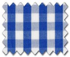 100% Cotton Blue Gingham Check