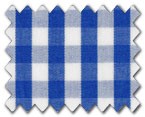 100% Cotton Blue Gingham Check