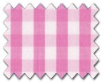 100% Cotton Pink Gingham Check