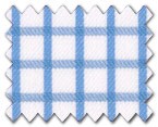 100% Cotton Light Blue Check