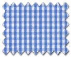 100% Cotton Light Blue Check