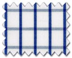 100% Cotton Blue Check