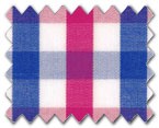 100% Cotton Pink/Blue Check