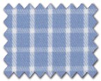 100% Cotton Light Blue Check