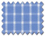 100% Cotton Blue Check