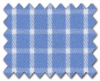 100% Cotton Blue Check