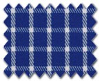 100% Cotton Dark Blue Check