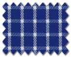 100% Cotton Dark Blue Check