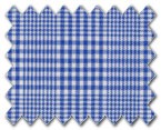 100% Cotton Blue Check