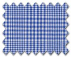 100% Cotton Blue Check