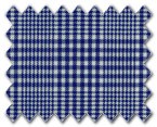 100% Cotton Navy Check