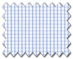 100% Cotton Light Blue Check