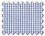 100% Cotton Blue Check