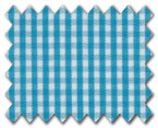 100% Cotton Aqua Check