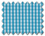 100% Cotton Aqua Check