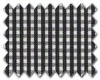 100% Cotton Black Check