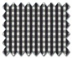 100% Cotton Black Check