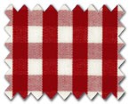 100% Cotton Red Gingham Check