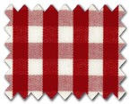 100% Cotton Red Gingham Check