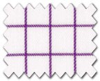 100% Cotton Purple Check