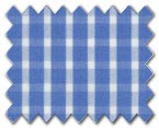 100% Cotton Blue Check