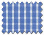 100% Cotton Blue Check