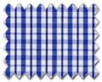 100% Cotton Blue Check