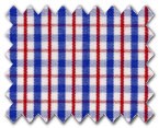 100% Cotton Red/Blue Check