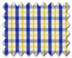 100% Cotton Yellow/Blue Check