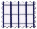 100% Cotton Navy Check