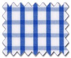 100% Cotton Blue Check