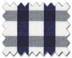 100% Cotton Navy Check