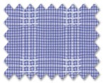 100% Cotton Blue Check