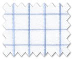 100% Cotton Light Blue Check