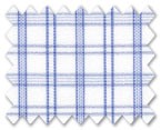 100% Cotton Blue Check