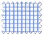 100% Cotton Light Blue Check