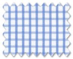 100% Cotton Light Blue Check