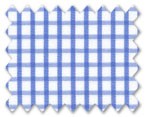 100% Cotton Blue Check