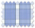 100% Cotton Light Blue/Navy Blue Check