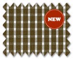 100% Cotton Brown Check