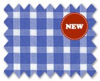 100% Cotton Sky Blue Check