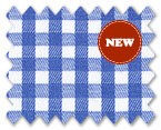 100% Cotton Blue Check