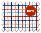 100% Cotton Blue/Red Check