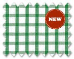 100% Cotton Green Check